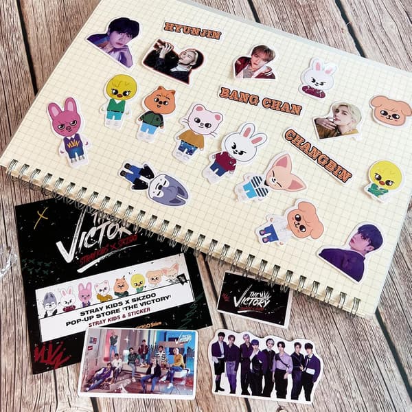 Kpop Stray Kids 91 pcs Vinyl Stickers Laptop Pack D