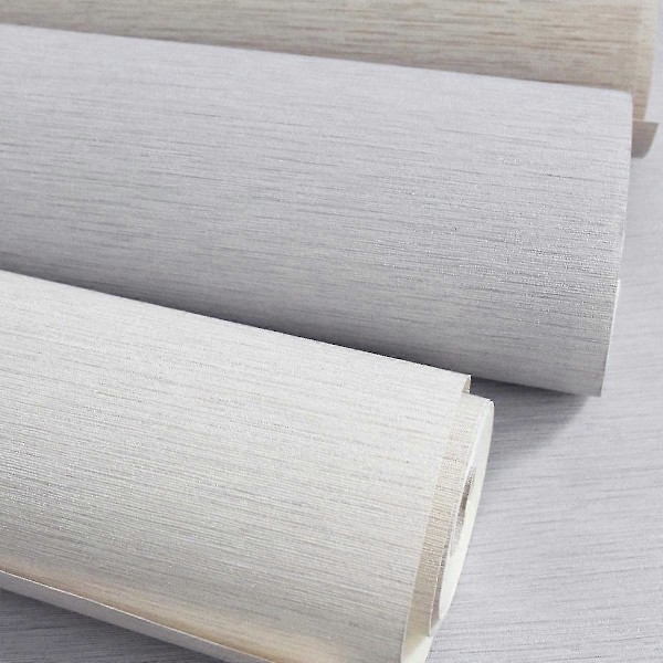 Roma Linjär Textur Tungvikt Vinyltapet {HH} Cream