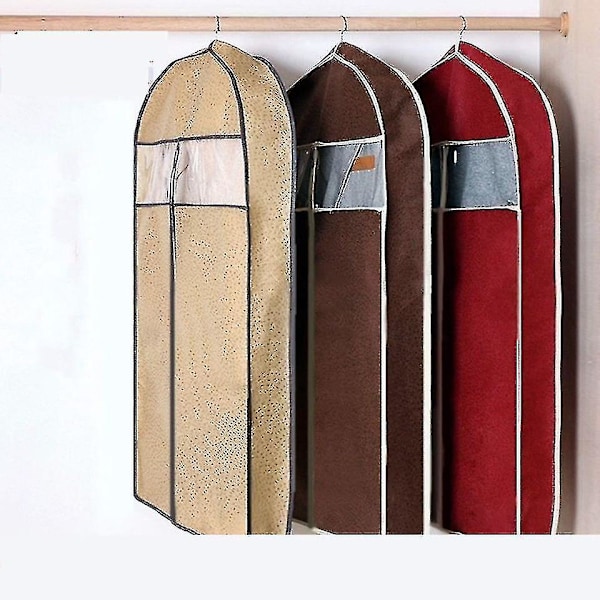 Pustende minkpelskåpe støvdeksel stereo klesstøvdeksel (60*128cm)