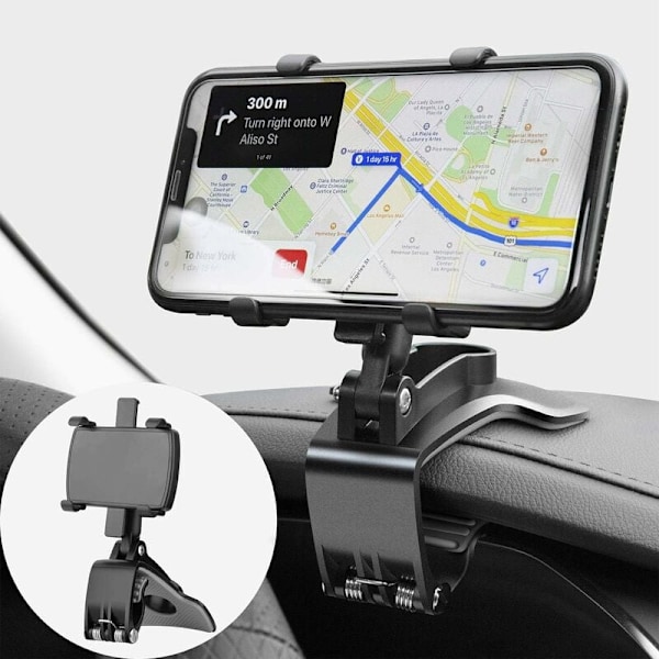 360 astetta kääntyvä auton puhelinpidike, kojelaudan puhelinpidike, auto