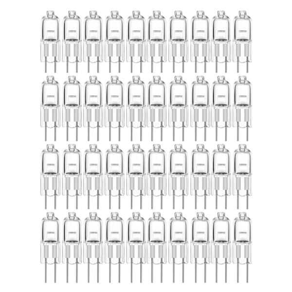 20-pakning G4 halogenpærer 10W 12V - Varmhvit