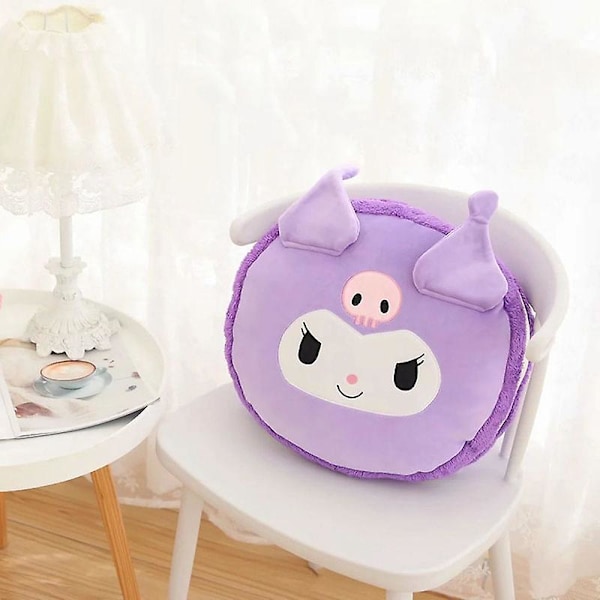 40*45cm Kawaii Sanrio Plyschkudde Kuromi My Melody Kirby Anime Dockor Leksaker Mjuk Plysch Födelsedagspresent Till Barn 45CM 45CM Kuromi-5