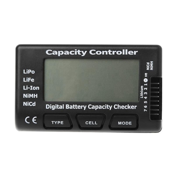 RC Cellmeter 7 Digital Batterikapacitetstester Spænding for LiPo Life Li-Ion NiMH Nicd Cellemåler-WELLNGS