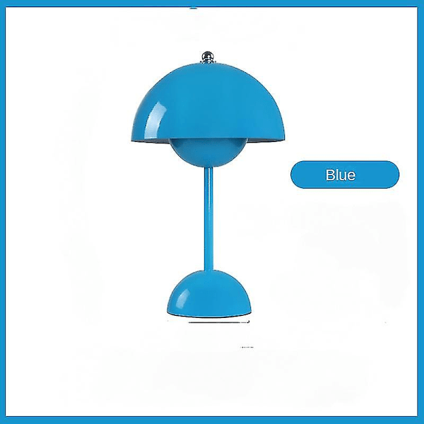 Bordslampa, Ögonvänlig LED-bordslampa med blomkruka, portabel för skolan{HH} Blue