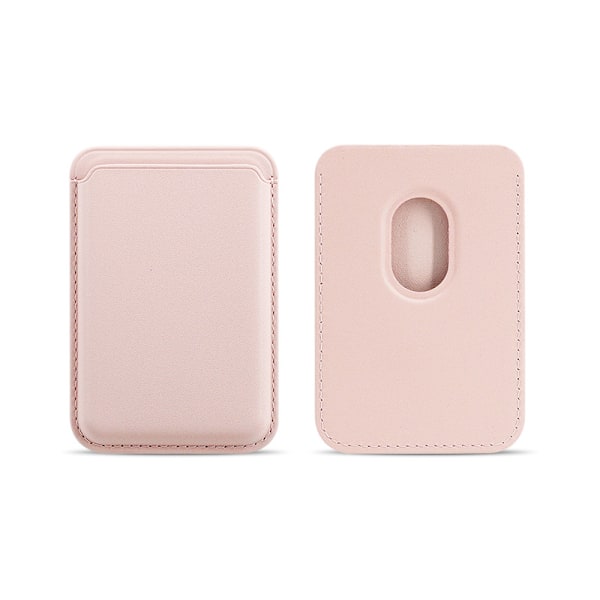 Soveltuva/13 Applen magneettinen korttikotelo matkapuhelimen korttikotelo henkilökortin takatarra nahkaa Gray pink color matching paper box