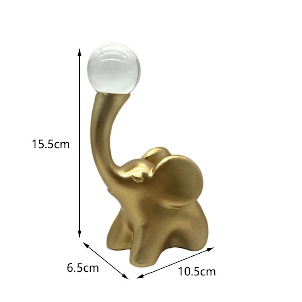 Elefant ornamenter heldig elefant krystalkugle TV vinskab veranda stue dekoration let luksus high-end housewarming julegave