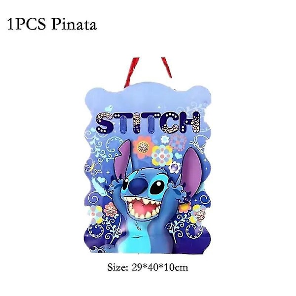Stitch bursdagsfest dekorasjon Lilo og Stitch tema bordartikler sett kopp tallerken vinkel ballong tilbehør for barn gutt jenter