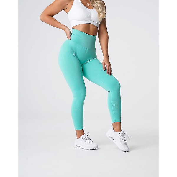 Nvgtn Prickiga Sömlösa Spandex Leggings för Kvinnor Mjuka Tränings Tights Träningskläder Yoga Byxor Gym Kläder{HH}
