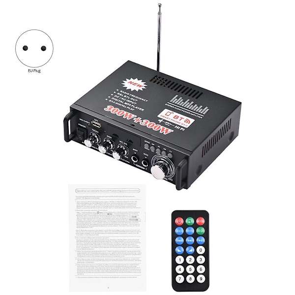 Bt-298a Mini Audio Forstærker 2ch 300w+300w Til Bil Hjem Bluetooth Digital Audio Receiver Forstærker