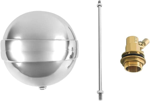 Flyteventiler i rustfritt stål med flytekuler 1 tomme DN25 Justerbar ekstern gjenge Vannflytesensor Hydraulisk pneumatisk og rørleggerarbeid