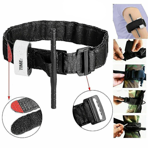 10 st Snabb Applicering av Tourniquet med En Hand Nödsituation Utomhus Första Hjälpen Kit 10 Pcs