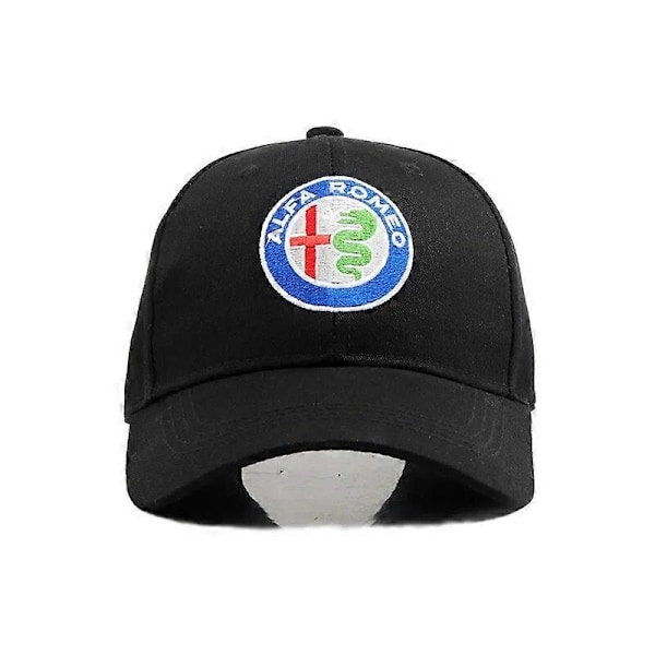 Puuvilla Alfa Romeo Baseball -lippis miehille, brodeerattu, neljä vuodenaikaa, säädettävä snapback-hattu, mukava ulkoilusuojahattu White