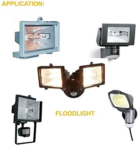 Halogenrør, R7S-sokkel, T3 halogenrørpære, 230V, 80W, 78mm, varm hvid - 2800K (5 stk.) 80W