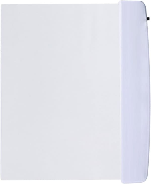 Brettboklampe, brukt til nattlesing, transparent LED fullside boklys, panellampe, trådløs (hvit) white