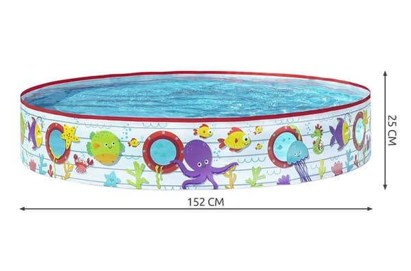 Children's Pool / Pool / Paddling Pool for Children - 152x25 cm Multifärg PVC, Vinyl