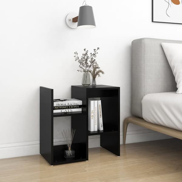 vidaXL Bedside table 2 pcs black 50x30x51.5 cm engineered wood Svart black