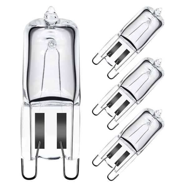 G9 halogeeniuunilamppu, 40 W, 230 V, 300 °C, mikroaaltouunin lamppu (4 kpl)