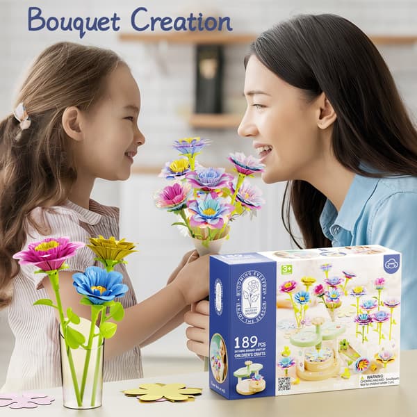 DIY Blomsterfremstillings- og Pressemaskine Børns Håndlavede Buketarrangement Legetøj (189-piece set)