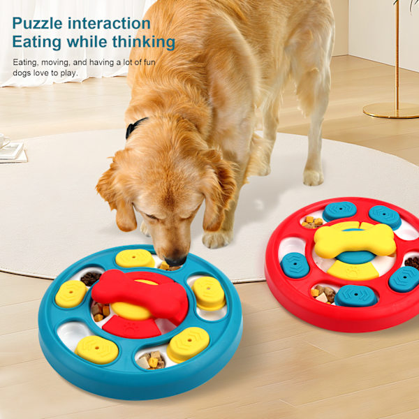 Puzzle foder skål til hunde til IQ træning og mental berigelse, dispenser, interaktiv legetøjsskål med godbidder, langsom foder