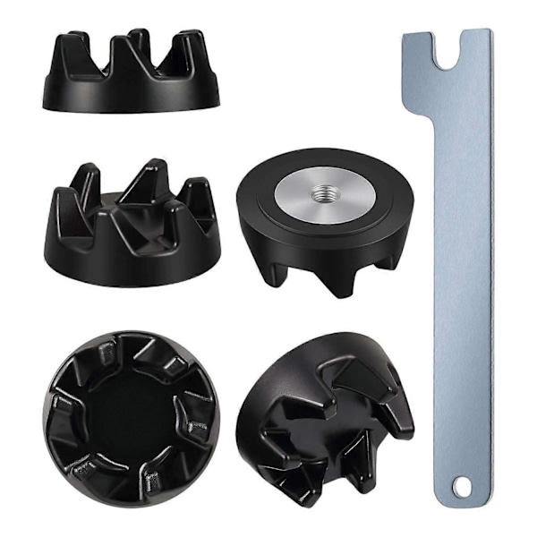 6-pack 9704230 Blenderkoppling Ersättningsdelar med 1 Skiftnyckel för Kitchen Aid WP9