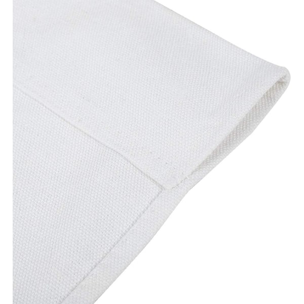 994338 Canvas Stolsöverdrag, 1 Set Regissörsstol Canvas Ersättningssits Tyg Heminredning Möbeltillbehör (Vit) White