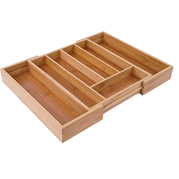 Utdragbar besticklåda i bambu 33,5 x 28 cm-45 cm{HH}