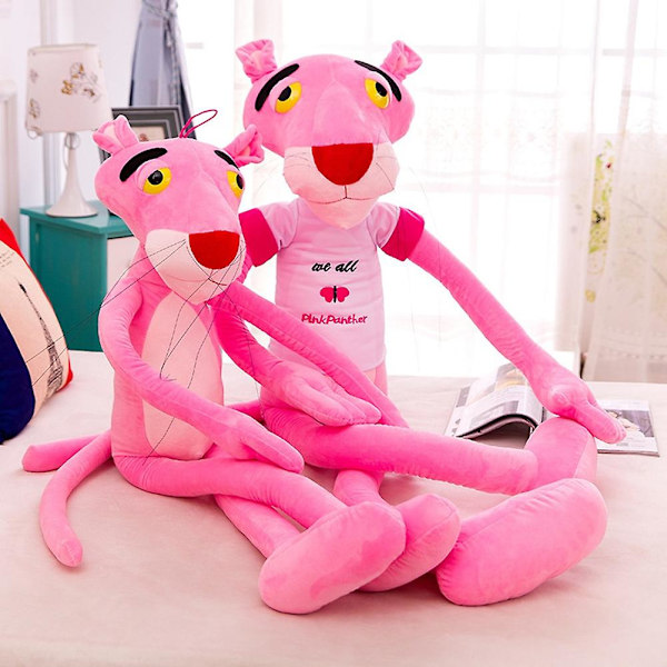 60cm Tecknad Rosa Pantern Djur Mjuk Kramdocka Gosedjur Leksak Barnpresent {HH}