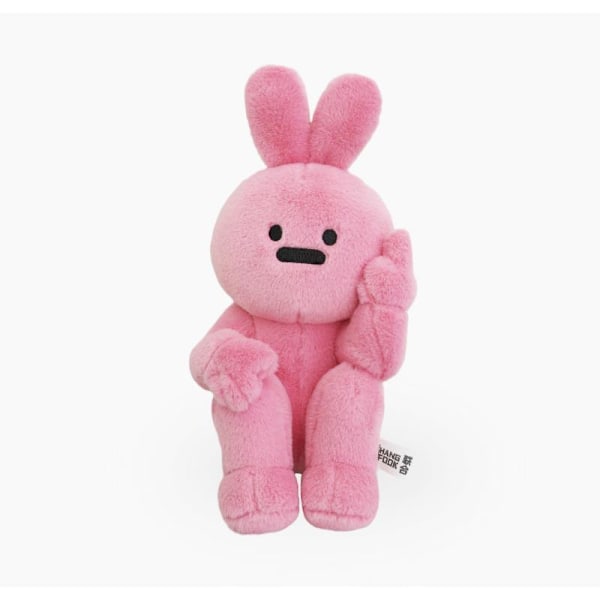 Sjov foragtskanin kreativ niche venlig gestus kanin plys legetøjsdukke dukkegave mænd og kvinder Gesture Rabbit【Green】 30cm