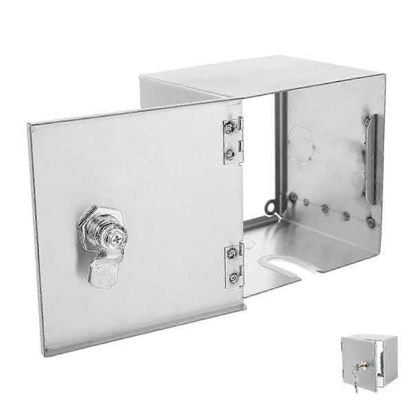 Waterproof Electrical Outdoor Box with Lock, Secures Outlets