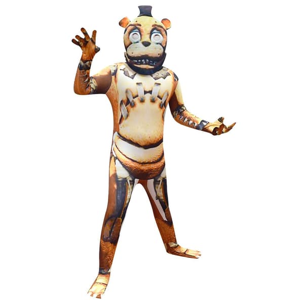 Halloween Cosplay Børne-Onesie med Hovedbeklædning yellow 160cm
