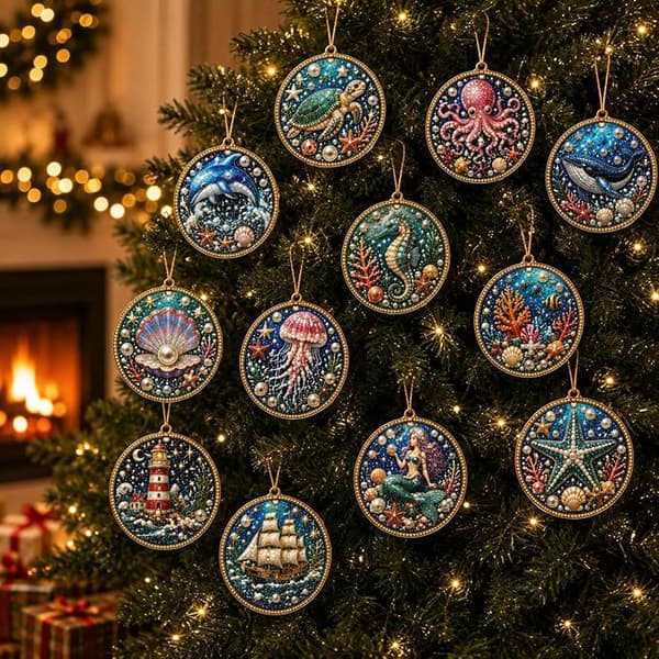 DIY perlesæt til julepynt med snor til julefest og boligdekoration Nutcracker Series Set