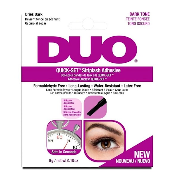 Ardell DUO Quick-Set Brush-on Vippelim Mørk 5g