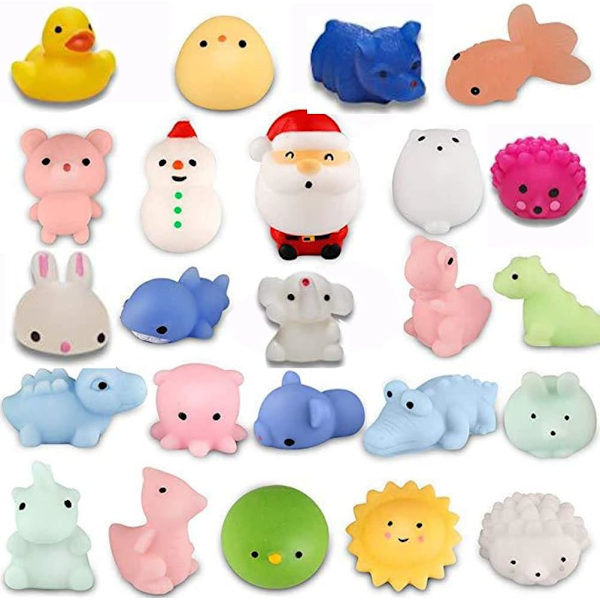 Julekalender 2023, 24 Mochi Squishies Legetøj, Julekalender, 24 Dages Overraskelseskalendere