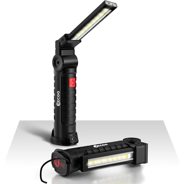 COB Arbejdslampe Ultra Lysstærk LED Bærbar USB Genopladelig Inspektionslampe