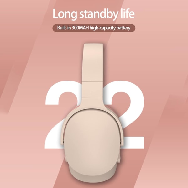 Langattomat Bluetooth-kuulokkeet, melua vaimentavat säädettävät langattomat kuulokkeet, Bluetooth-yhteensopivat 5.1 stereo in-ear -kuulokkeet urheiluun ja matkustamiseen, pinkki