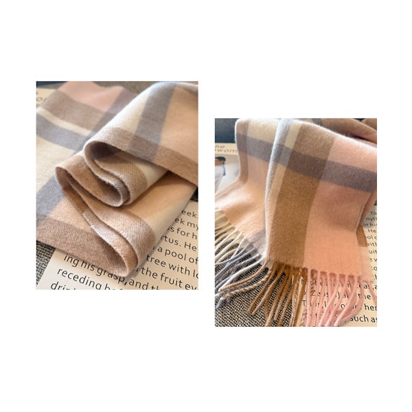 Vinter Dame Tørklæder Sjal Oversized Dame Tartan Plaid Tørklæde Tæppe Julegaver til Kvinder（02）