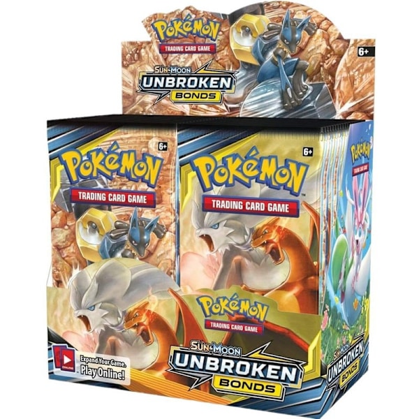 UDSALG! 360 stk Gaveæske Evolving Skies Booster Pack til Børn Tegneserie Sød Legepapir Kort (Unbroken Bonds) Unbroken Bonds