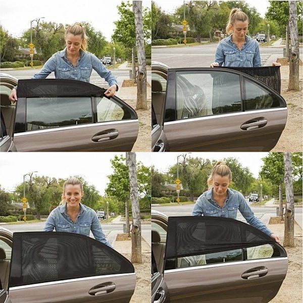 Mosquito Net with Sun Protection for Car Windows – 4-Pack 95