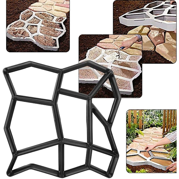 Støpeform for belegningsstein - DIY Tråkkestein