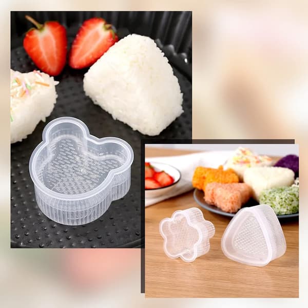 8-delt Sushi Maker Form - DIY Onigiri Risbolde Presse Shaker Værktøj til Hjemmelavet Sushi
