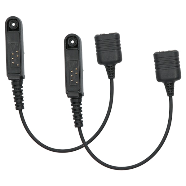 2 stk. Walkie Talkie Audio Kabel Adapter Headset Adapter til UV-9R Plus K Port 2 Pin Headset{hh} 0.2