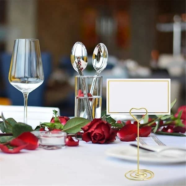 120 Small Tent Cards with Gold Foil Edges, Suitable for Weddings, Banquets, Table Settings, A