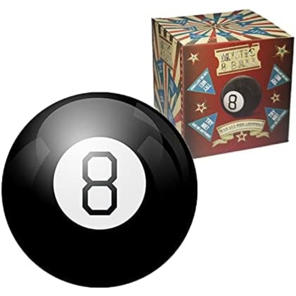 Magic 8-Ball, Salaperäinen 8-Ball Retro -versio, ennustuspallo kelluvalla sisuksella
