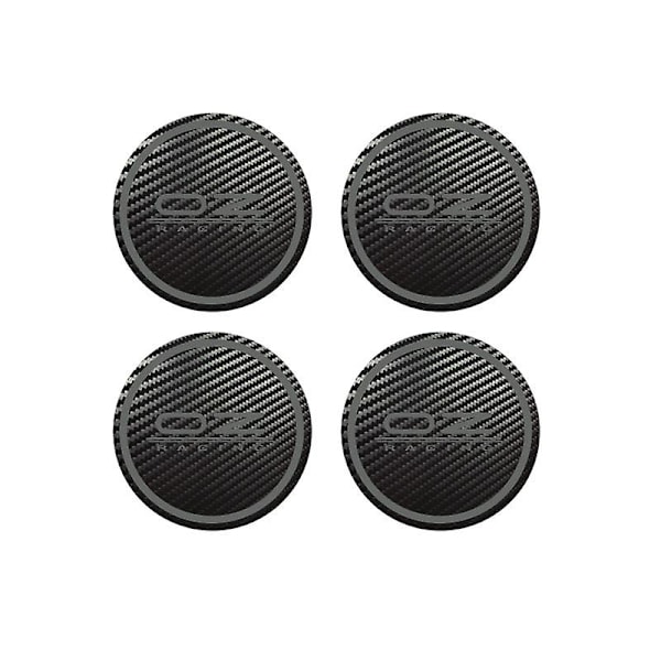4 stk. for OZ Racing Octavia A5 Fabia Superb Bil Styling Emblem Logo Karbonfiber Senterkopper Lettmetallfelg Nav