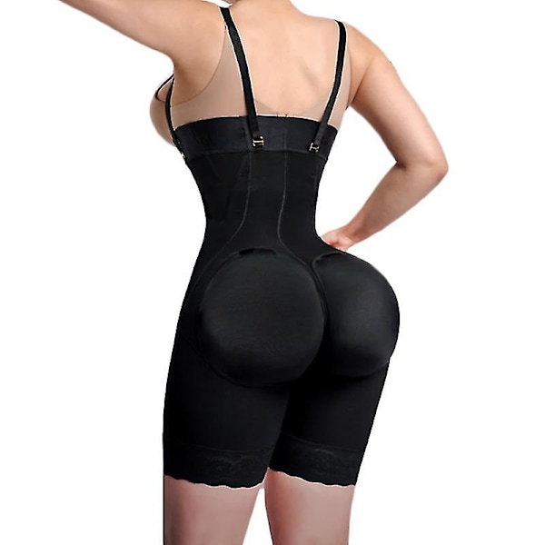 Underkläder för kvinnor Dubbel Hög Kompression Timglas Midjetränare Stusslyft Postoperativa Shorts Fajas Colombianas Beige Nv7{HH} XXXL
