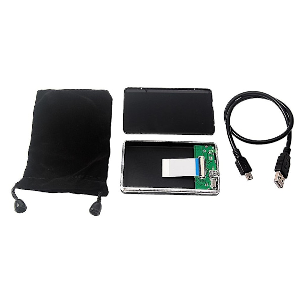 USB 2.0 - 1.8\" CE/ZIF -kiintolevyn HDD-alumiinikotelo ulkoiseen käyttöön