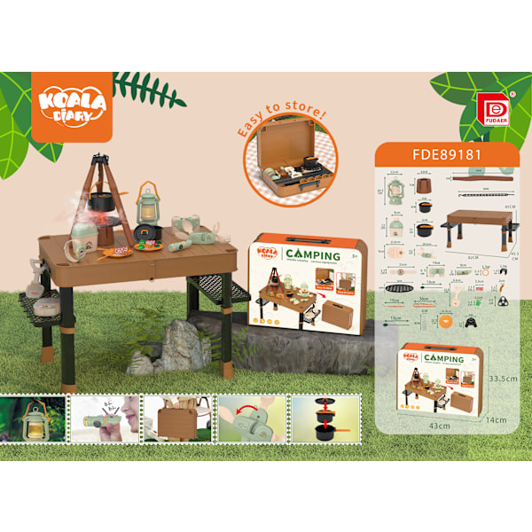 Camping legetøj koala dagbog insekt observationsboks sommerfugl fangstnet børns udendørs eventyrtelt Tent storage bag
