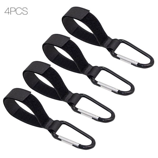 4 kpl Lastenrattaiden Klipsit Koukut Rattaiden Hihnalenkki Koukku - Täydellinen 4pcs