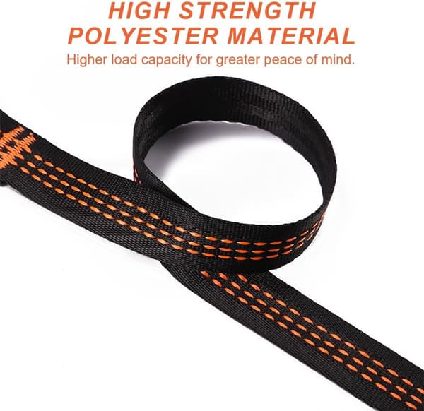 2 pcs. - Hammock Straps - 2 m - Adjustable Hammock Straps - Swing Suspension - Tree Swing Straps