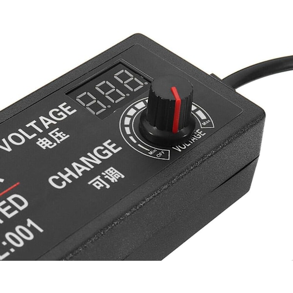 AC/DC 9-24V 3A 72W Justerbar Strømadapter Universal Strømforsyning til DC Motor Hastighedskontrol